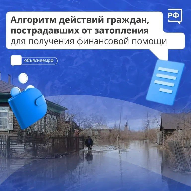 ❓️Как в Курганской области получить финансовую помощь пострадавшим от затопления?.